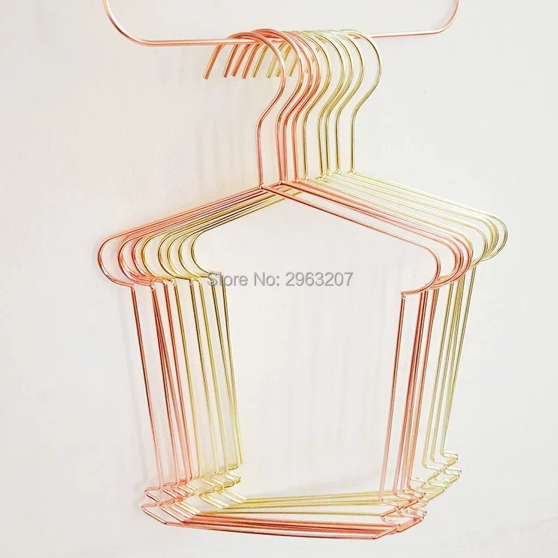 

30pcs Metal Plating Rose Gold/Golden Hanger Kids Children Swimwear Swimsuit Dress Suit Iron Hanger Rack
