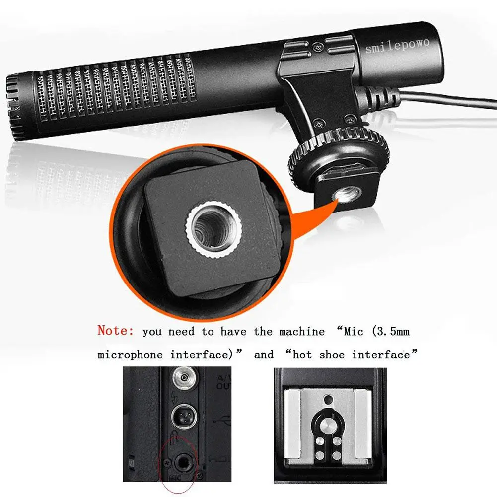 BEESCLOVER Камера микрофон 3,5 мм цифровой видео Запись микрофон для D-SLR Камера для Nikon/Canon Камера/DV видеокамера r15