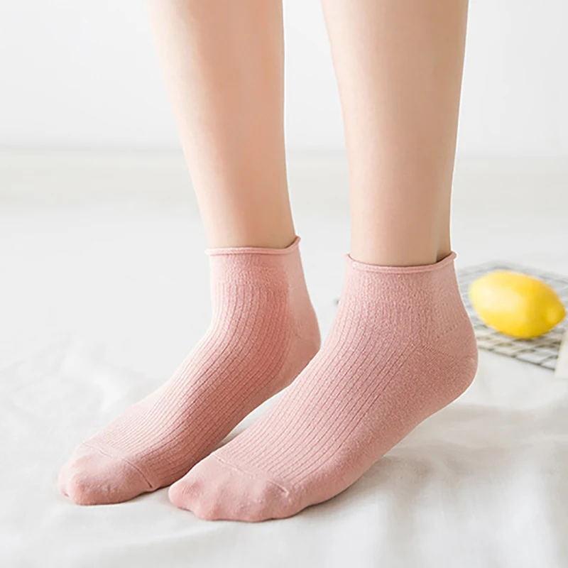 8 pares mujer Calcetines de tobillo de varios colores con patr/ón de flores
