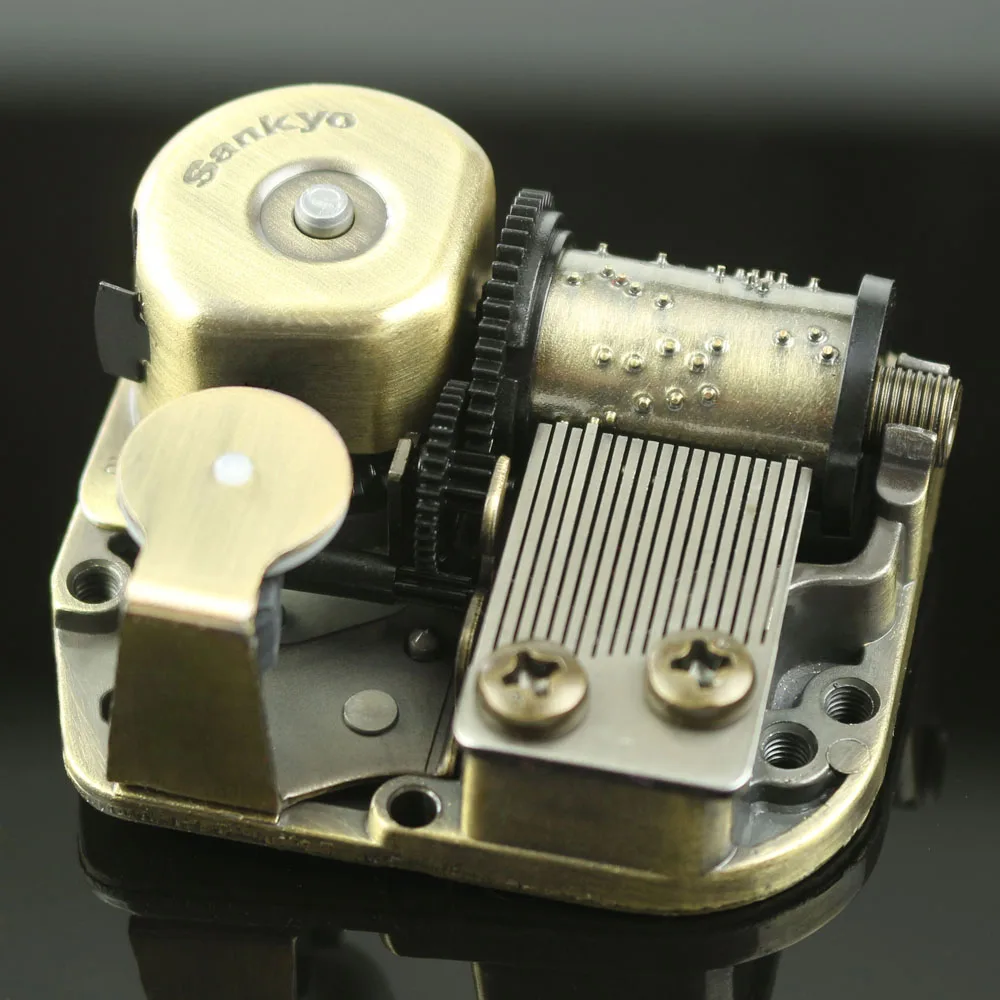 

Handling Bronze Clockwork Music box Movement Sports Accessories DIY Music Box Music Sports Set 18 Sound Beautiful Melody Gifts