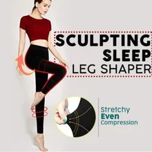 Оболочка BSCULPTING SLEEP LEG SHAPER брюки гетры для женщин тело Shaper белье для похудения и коррекции фигуры ноги сексуальные бедра контроль макияж инструменты