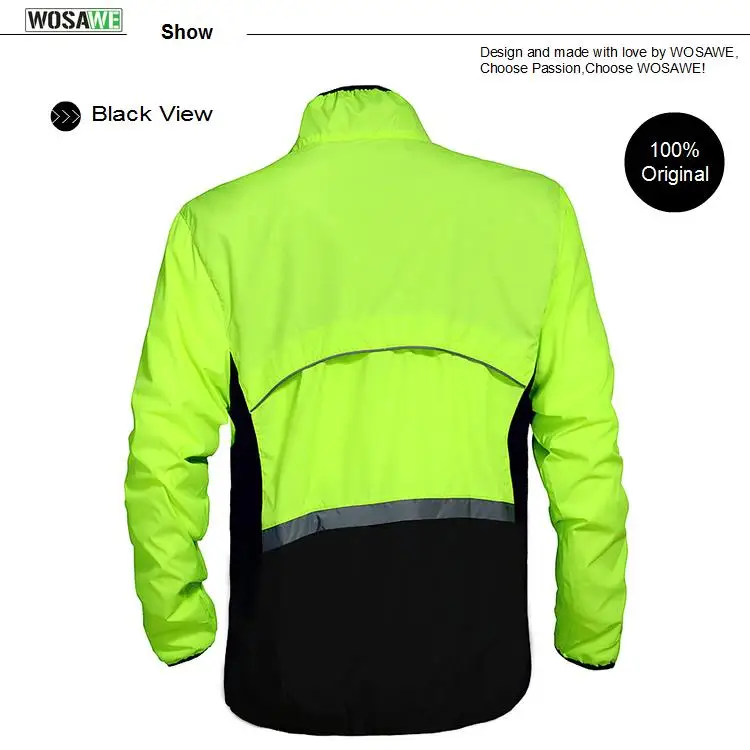WOSAWE Мужская мотоциклетная куртка, светоотражающая Ультралегкая куртка для мотоциклистов, куртка для бездорожья, ветрозащитная куртка для мотокросса