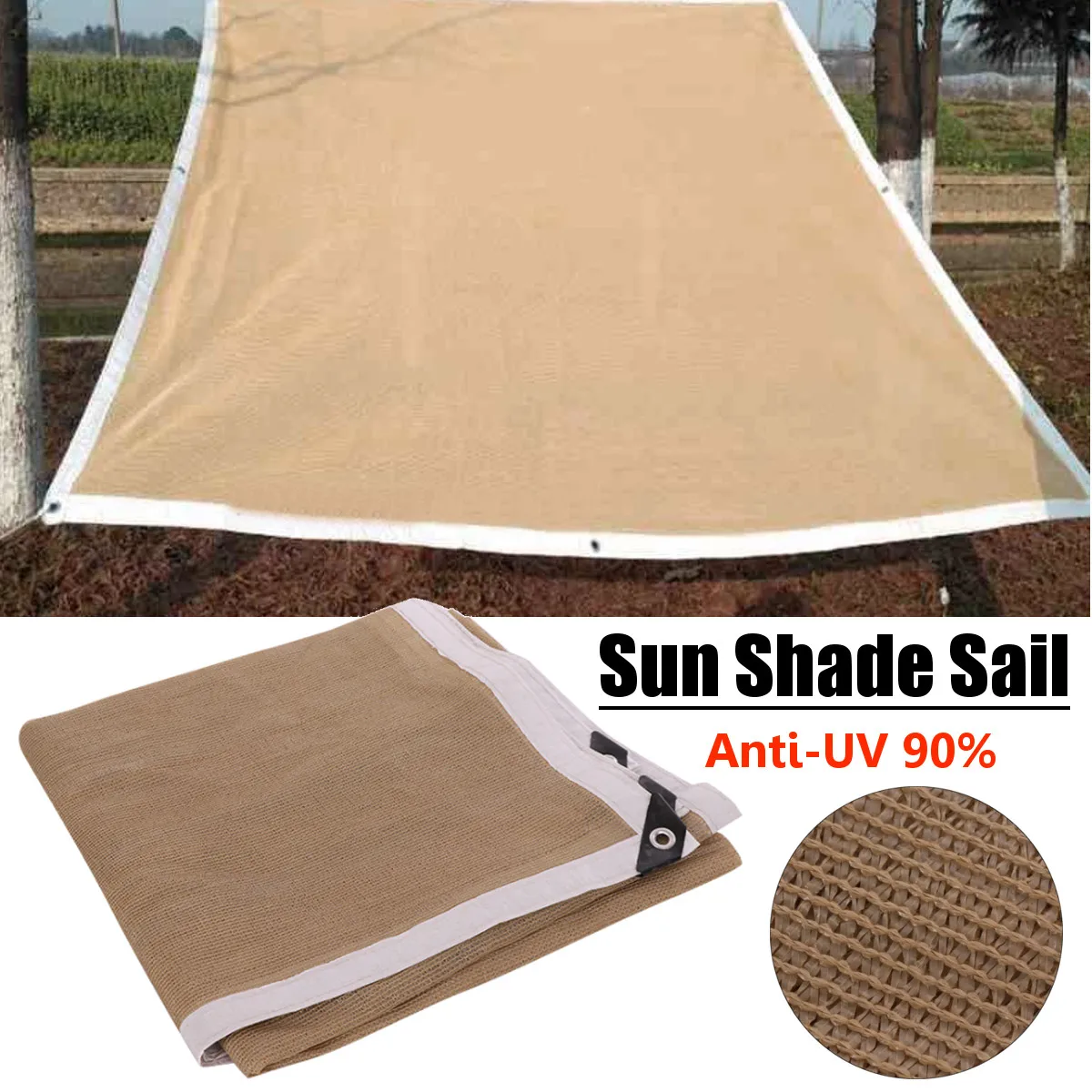 

2*2/4m 3*3m UV Protection 90% Anti-UV Sunshade Net Outdoor Garden Sunscreen Sunblock Shade Cloth Net Plant Greenhouse Car Cover