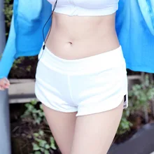 Летние спортивные шорты с эластичной резинкой на талии для фитнеса, быстросохнущие шорты для йоги