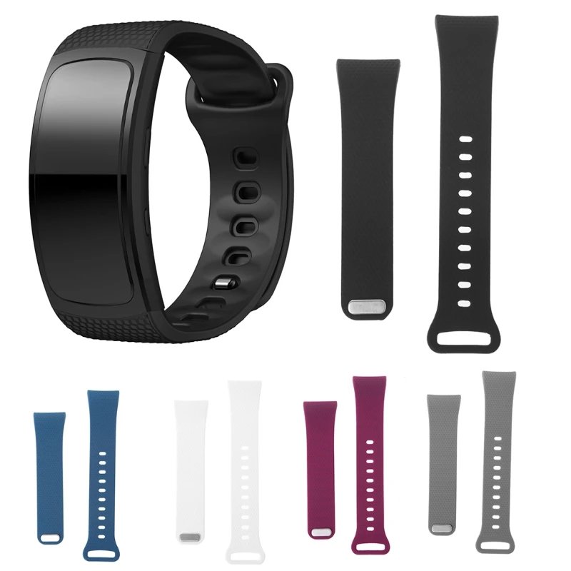 

OOTDTY Replacement Wristband For Samsung Gear Fit 2 Pro Band Luxury Silicone Watchband