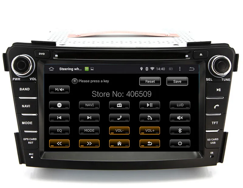 Excellent Android 7.1 Car DVD Player GPS Navigation for Hyundai i40 2011 2012 2013 with Radio BT USB AUX WIFI Audio Video Stereo 4Core+2G 4