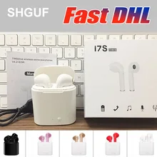 50PCS Free DHL Wireless Earphone Mini i7s TWS Bluetooth in ear with Charging box Handsfree For