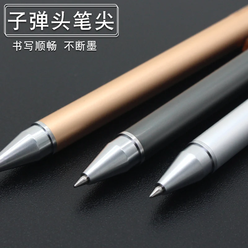 M& G Отличная металлическая ручка Y1902 гелевая ручка из нержавеющей стали для деловых подписей 1 шт