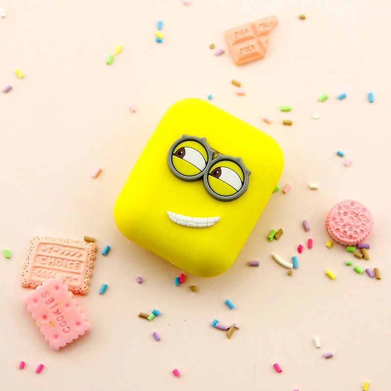 Nette-Cartoon-Silikon-Fall-F-r-Apple-Airpods-Zubeh-r-Schutzh-lle-Decor-Abdeckung-Pouch-Kopfh