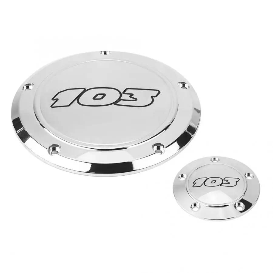

2pcs Aluminum Motorcycle Derby Clutch Timing Timer Cover for Dyna Softai Touring Covers Ornamental Mouldings