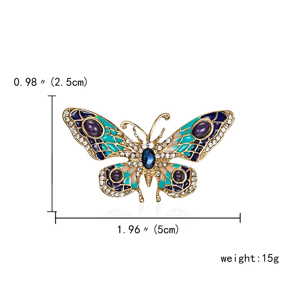 Брошь на булавке с натуральными животными пчела Стрекоза Бабочка Божья коровка попугай птица Кошка Броши в виде ящериц для женщин Кристалл Costome ювелирные изделия