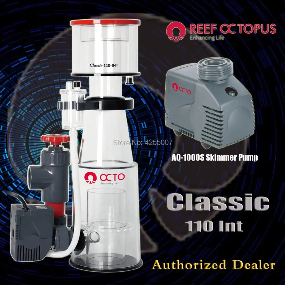 

Brand New Reef Octopus OCTO Classic 110INT Protein Skimmer For Marine Saltwater Coral Reef Aquarium Tank Authorized Dealer