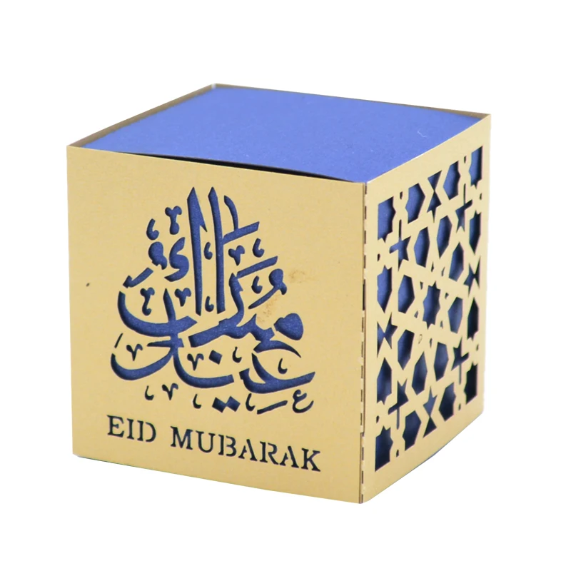 2019 новая идея дизайн под заказ Eid Mubarak коробка для подарков лазерная резка Рамадан