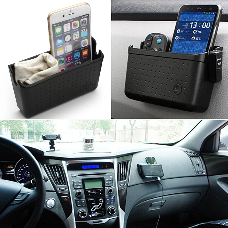 YOSOLO New Car Door Storage Box Mobile Phone Holder Pylons Multi-use Case Car Container Pocket Organizer Accessories Car-styling