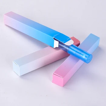 

24 Pieces/Lot 8ML Portable Glass Perfume Bottle With Spray&Empty Parfum Case Packaging With Colorful Paper