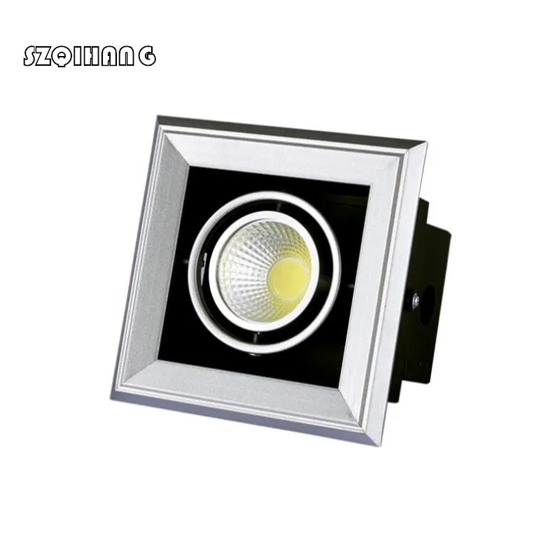

Hight Light LED Ceiling Downlight 10W 2X10W 3X10W LED COB Downlight AC110V 220V Square Recessed Dimmable LED Down light