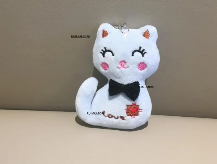 Сидя 7 см кошка плюшевая мягкая игрушка кукла брелок подарок плюшевые куклы