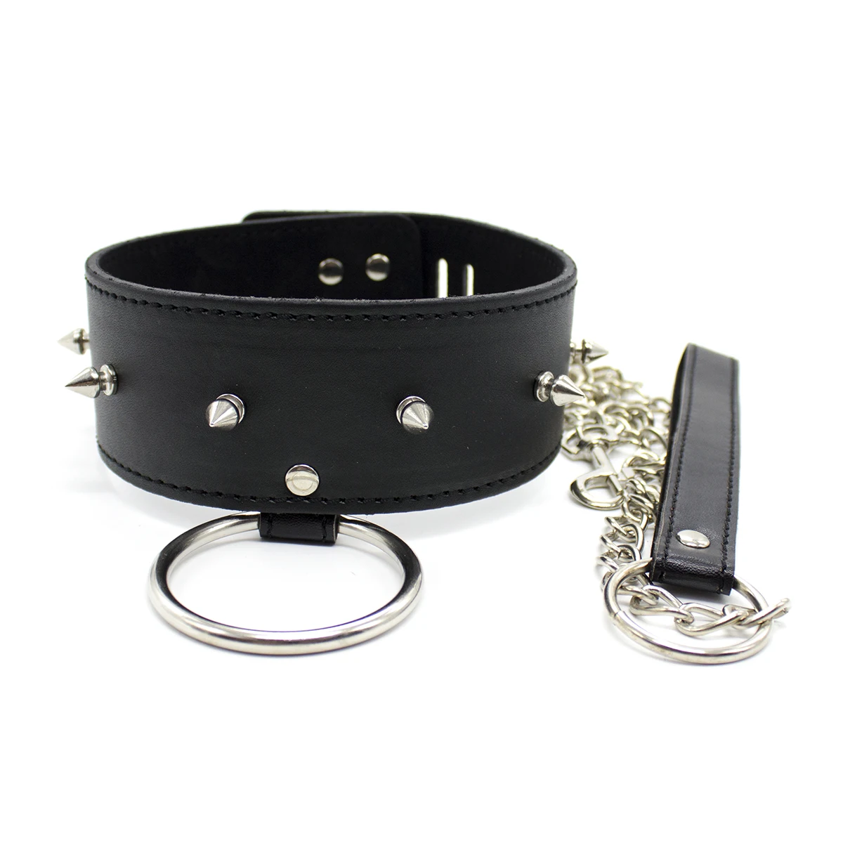 Sm Leather Sex Neck Collar With Leash Body Restraint Adult Game Sex