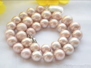 

FREE SHIPPING ROUND LAVENDER Edison Freshwater cultured PEARL NECKLACE