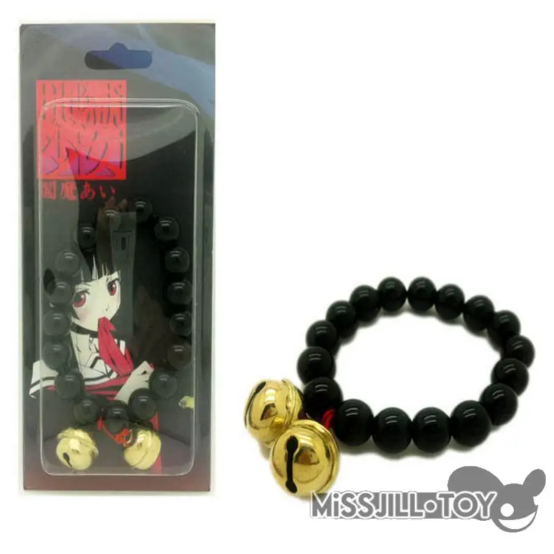 Аниме Jigoku Shoujo HELL GIRL Enma Ai Косплей Черный Браслет Из Бисера модный браслет