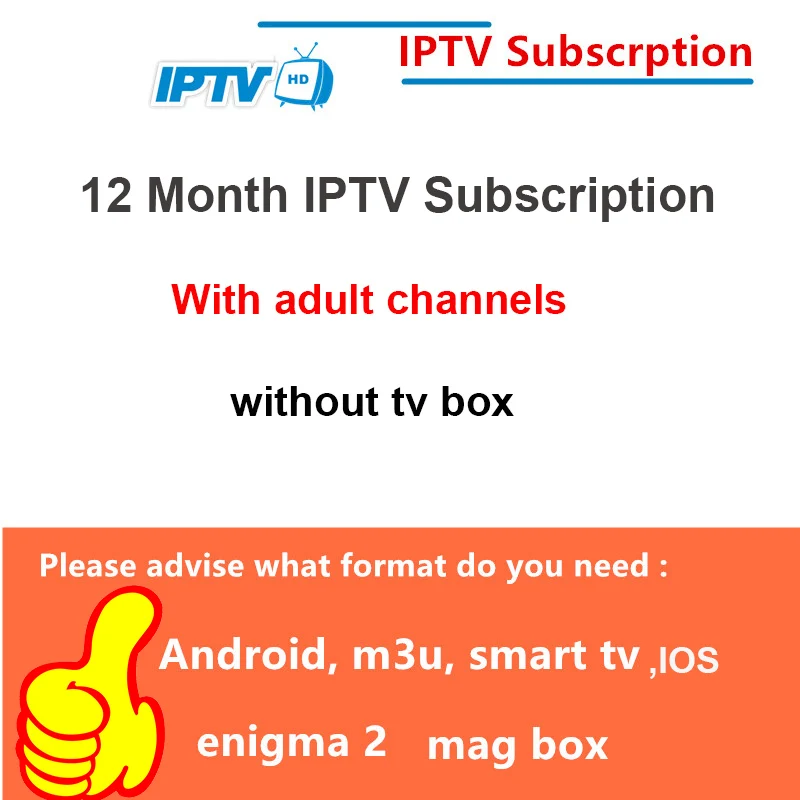 H96 мини Италия IP tv M3U подписка Android tv box 4800+ каналы Mediaset Премиум поддержка Android Smart tv Mag250 PC Enigma2 - Цвет: 12Month n Adult