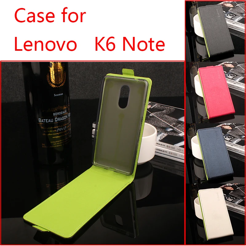

For Lenovo K6 Note Phone Case Pure Color Up-down Open Vertical Flip Premium PU Leather Case Cover Factory Price