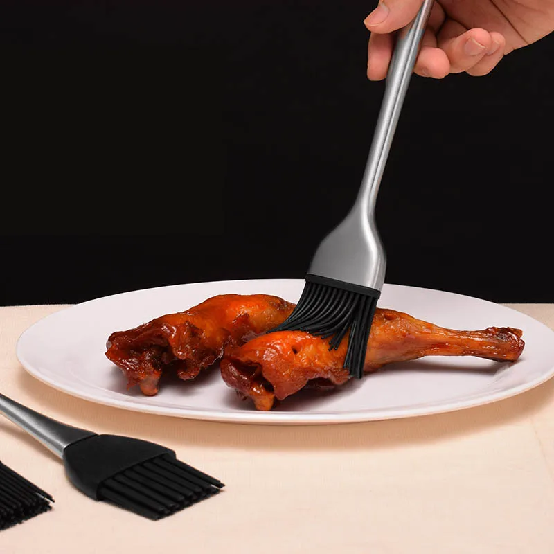 

Portable Silicone Brush BBQ Grill Oil Sauce Brush Baking Accessories Butter Bread Tools 1PC Basting Pastry Brush Kitchen Gadgets
