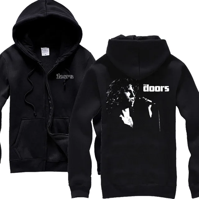 6 Designs The Doors Zipper Sweatshirt 3d Jim Morrison Black