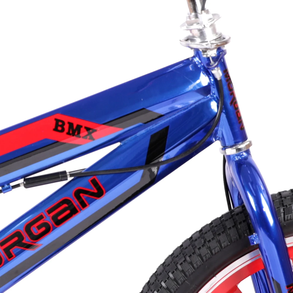 HILAND 20'' 20 inch BMX Bike Freestyle Steel Bicycle Double Caliper Brake Show Bike Stunt Acrobatic Bike Alloy Complete Wheel