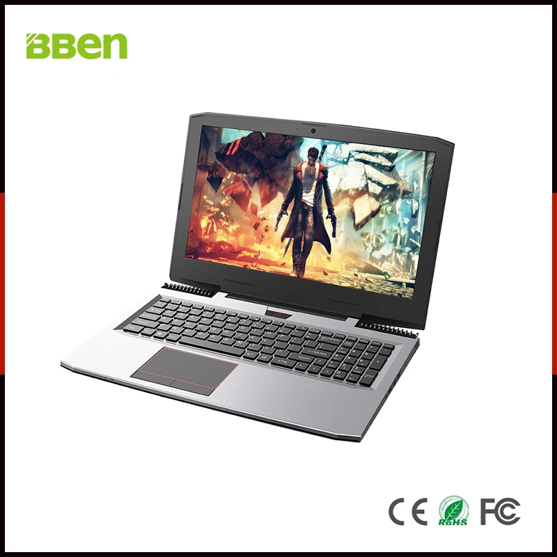 Prix BBEN G16 15.6 Ordinateur Portable Windows 10 Nvidia GTX1060 GDDR5 Intel i7 7700HQ 16 gb RAM M.2 SSD IPS RGB rétro éclairé Clavier D ordinateur De Jeu