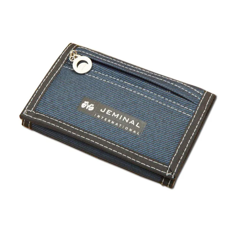 1pc Causal Style Boy's Canvas Wallet Short Design Men Wallets Zipper Coin Purse Card Holder For Teenager -- BID047 PM49