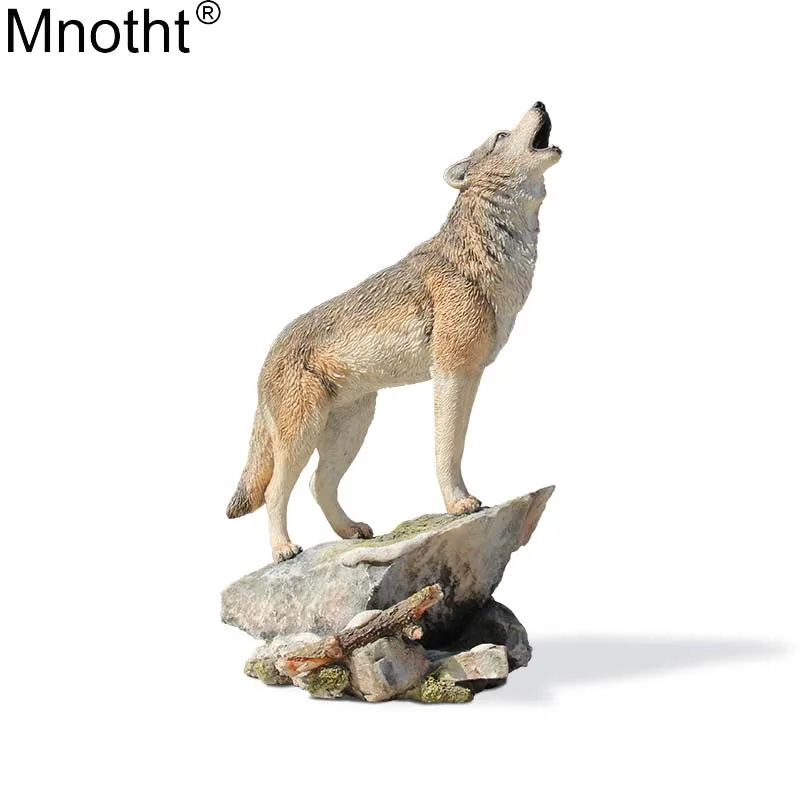 Mnotht 1/6 Canis Lupus модель волк домашние мини игрушки эмуляция смолы аксессуары для