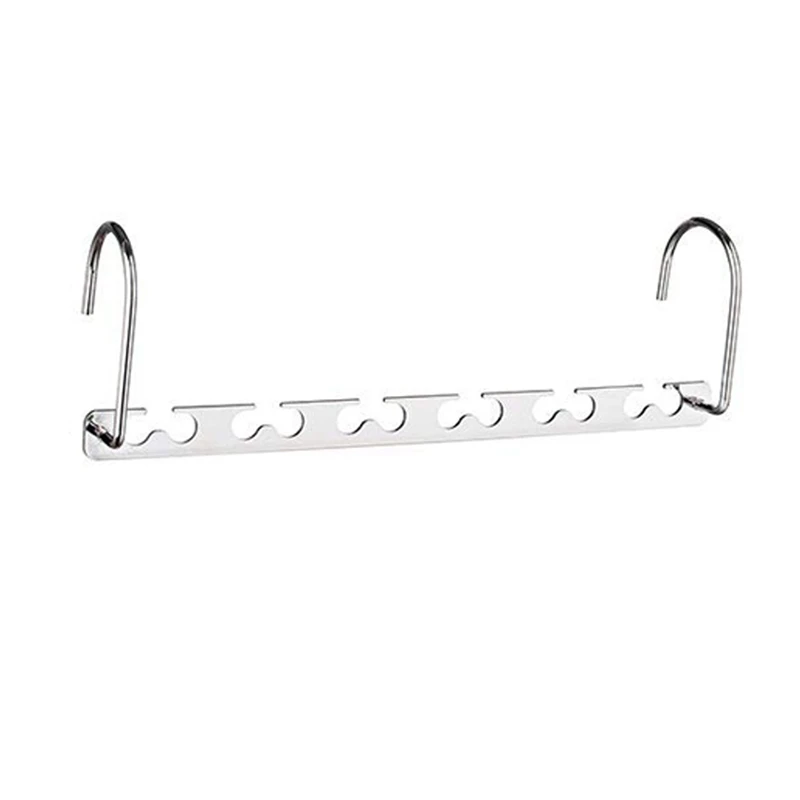

10.5 Inch Closet Space Saving Wardrobe Clothing Magic Hangers Oragnizer Heavy Chrome Hangers, Updated Hook Design Pack of 8