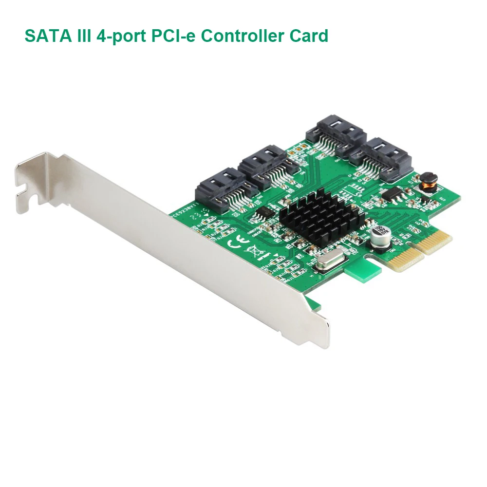 SATA III 4-порт PCI-Express HyperDuo карта raid-контроллера Marvell 88SE9230 с низкий кронштейн