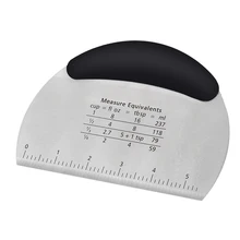 1 шт. нож для теста из нержавеющей стали лопатка-скребок нож для хлеба с измерительными инструментами для выпечки