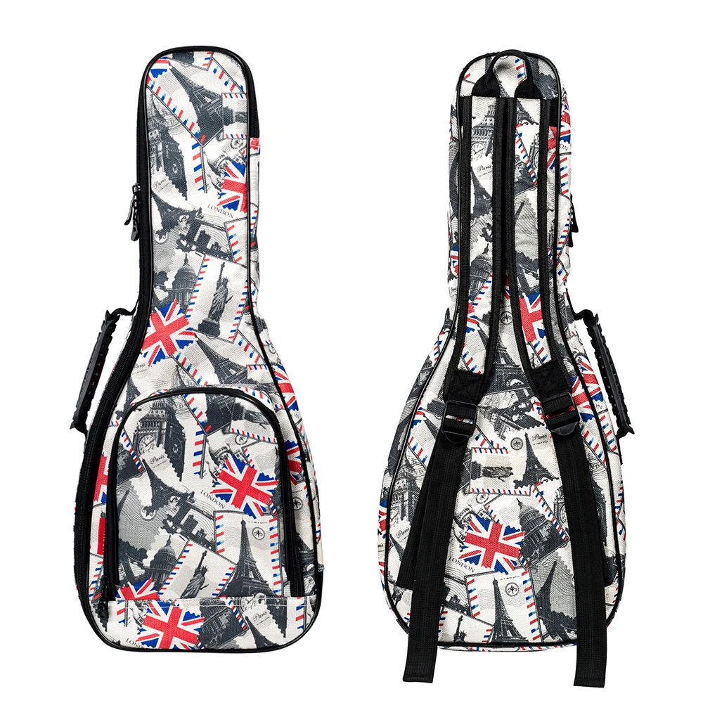 ammoon 23" Ukulele Bag Ukulele Bag Backpack Case 10mm Cotton Padding 3