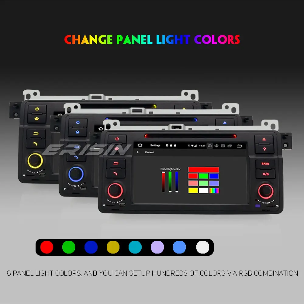 Discount Erisin ES4862B 7" Android 9.0 Quad core 2G RAM PX30 Car DVD GPS Navigation DAB+ DVR OBD for 3 Series E46 1998-200 4