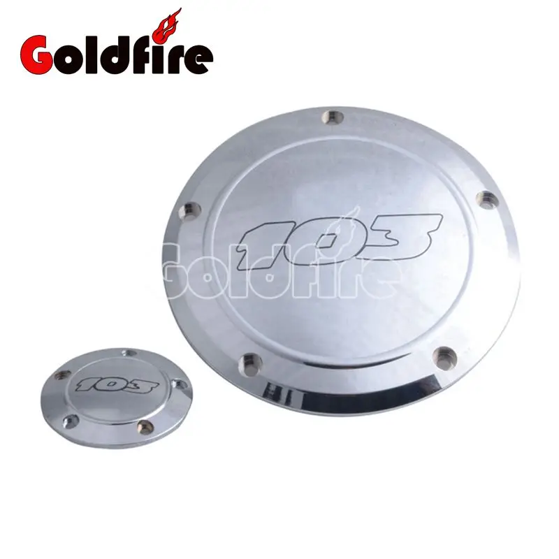 5 Holes Cover CNC Beveled Chrome Motorcycle Derby Cover & Timing Timer