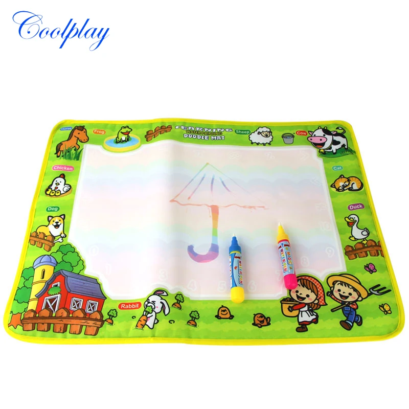 Non toxic Water Drawing Mat & 2PCS Magic Pen Happy Farm