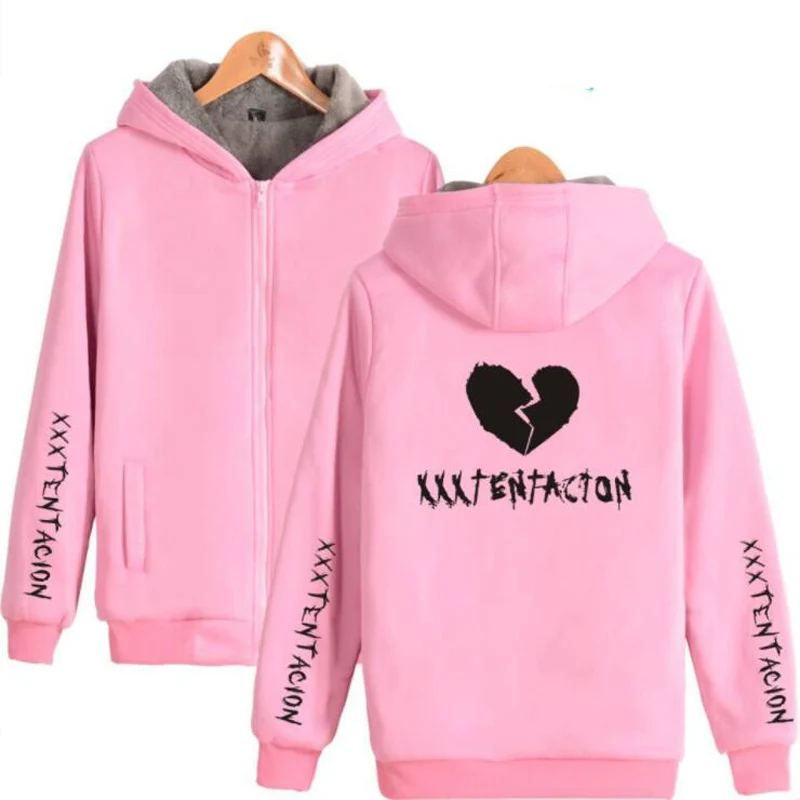 Xxxtentacion pink hoodie Clearance