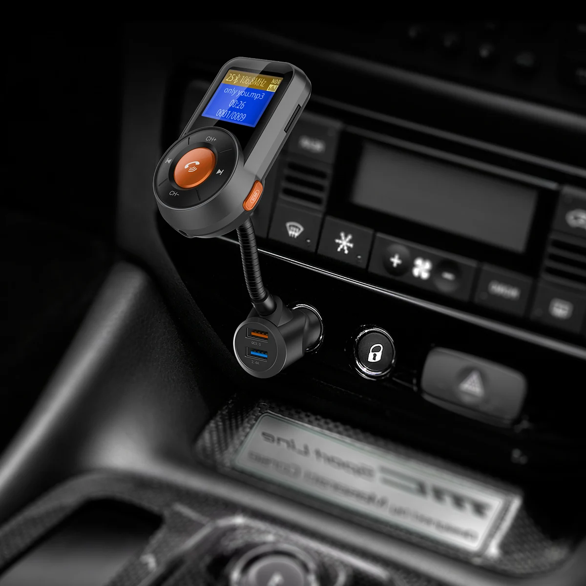 BT76 автомобильный набор Handsfree Беспроводной Bluetooth FM передатчик ЖК дисплей MP3 плеер