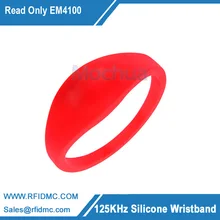 Read Only 125khz RFID EM4100/TK4100 Wristband Bracelet Silicone RFID Band Access Control Card Read Only 125khz RFID EM4100/TK4100 Wristband Bracelet Silicone RFID Band Access Control Card