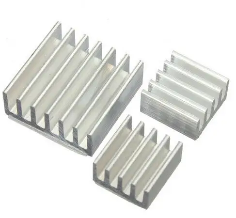 

20set 60pcs/lot Adhesive Aluminum Heatsink Radiator Cooler Kit for arduino Cooling Raspberry Pi New Heat Sink Fans Free Shipping