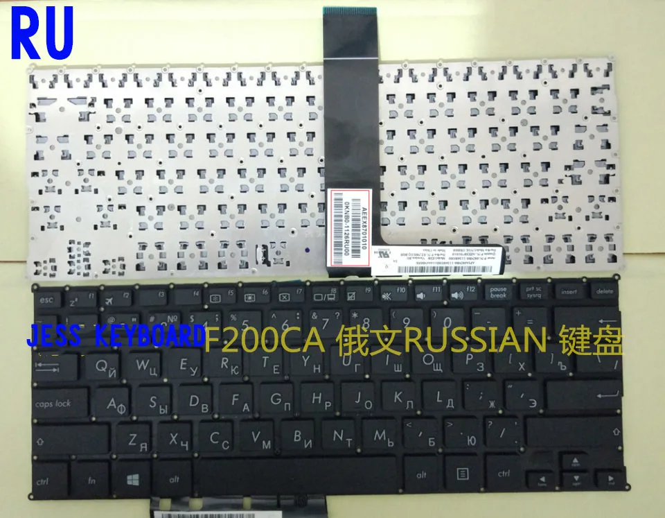 Новая клавиатура для ASUS F200CA F200LA X200LA X200MA F200 X200CA Испанский/Венгерский/Норвежский/Датский/русский/швейцарский/США/французский/тайский