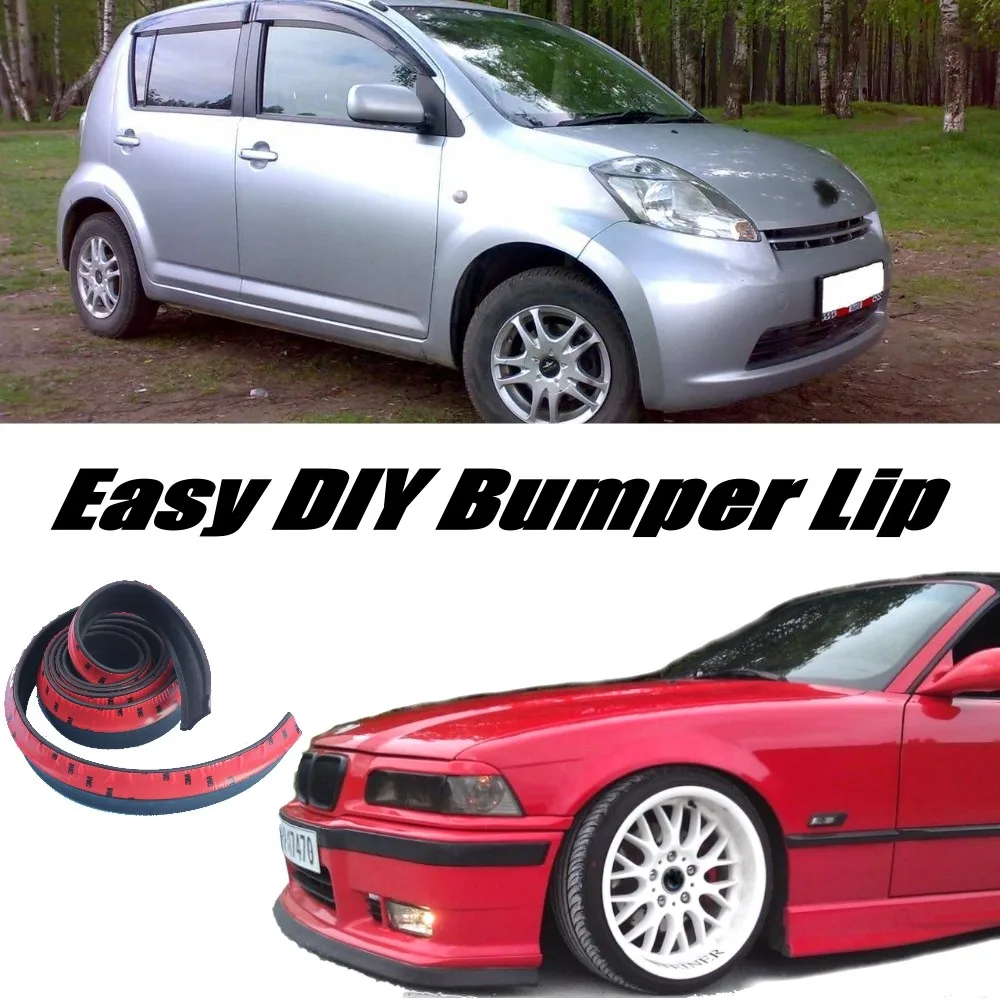 Trim Design Splitter Bumper Lip Deflector For TOYOTA Passo For Daihatsu Sirion
