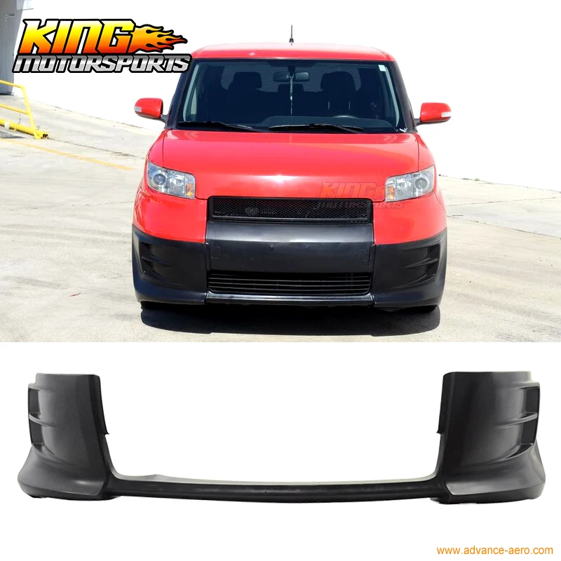 

For 2008-2010 Scion xB 4Door Wagon Front Bumper Lip Unpainted Black PU Urethane
