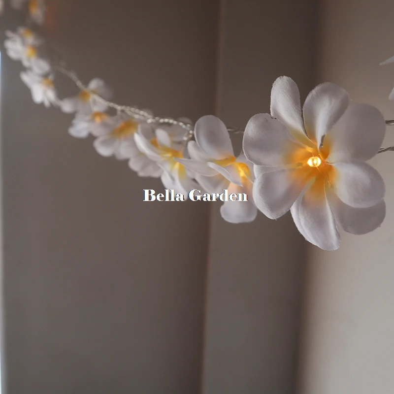 Handmade 3M 20LED frangipani String Lights USB Powered floral fairy lights,Event Party garland decorations,Bedroom Home decor Handmade 3M 20LED frangipani String Lights USB Powered floral fairy lights,Event Party garland decorations,Bedroom Home decor
