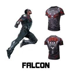Летняя новая спортивная одежда для бега с капитаном Америкой, быстросохнущая одежда для фитнеса супергероя, футболка, костюм для косплея