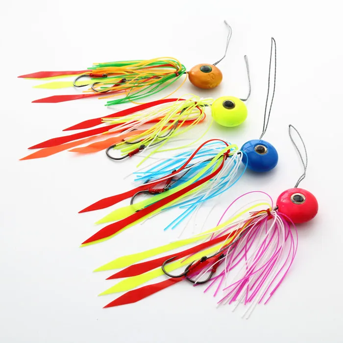 10pcs/lot lead fish jig deep sea fishing lure 40g 60g 80g 100g 120g