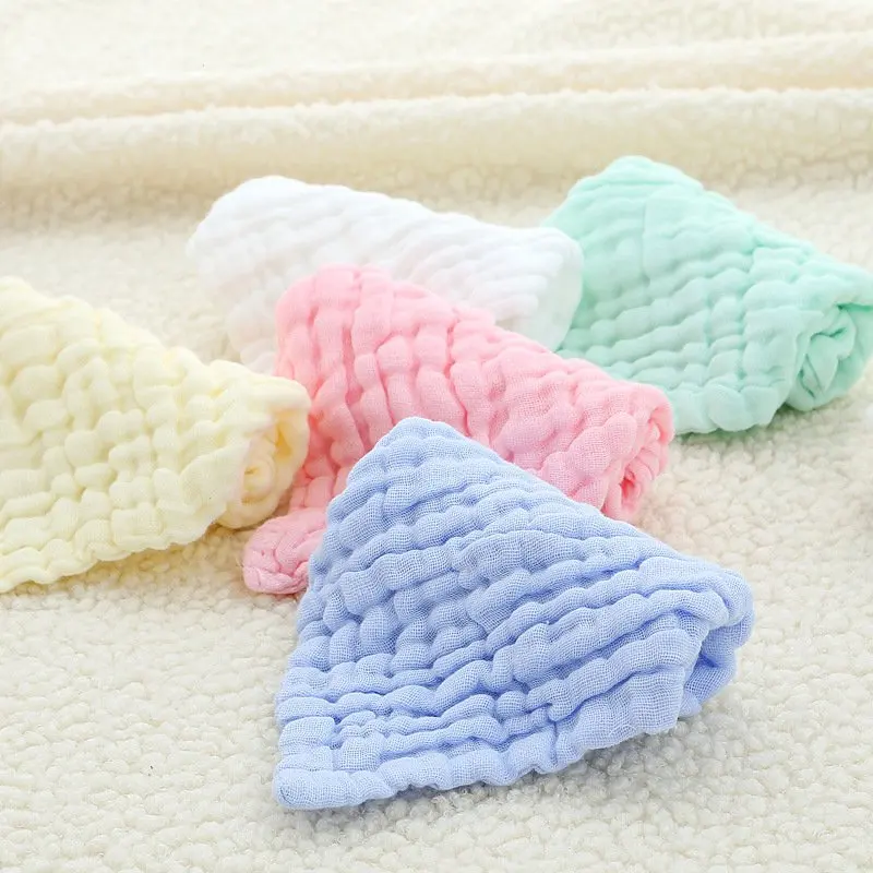 Cotton Baby Handkerchief Square Towel Wipe Cloth Appease Newborn Towels Gauze Cotton Baby Face Towel Baby Stuff Supplies 30*30cm